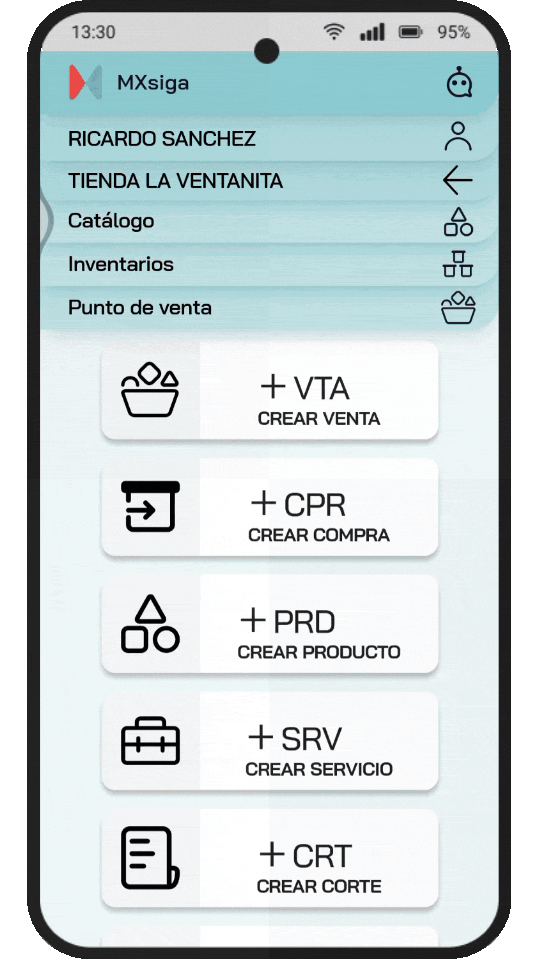 Celular que muestra el asistente Alonso IA